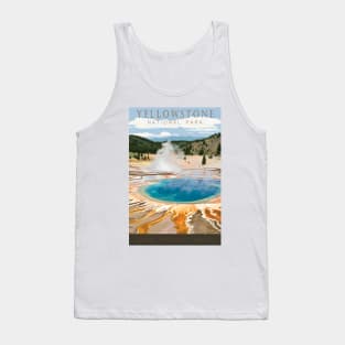 Yellowstone National Park Vintage Poster Tank Top